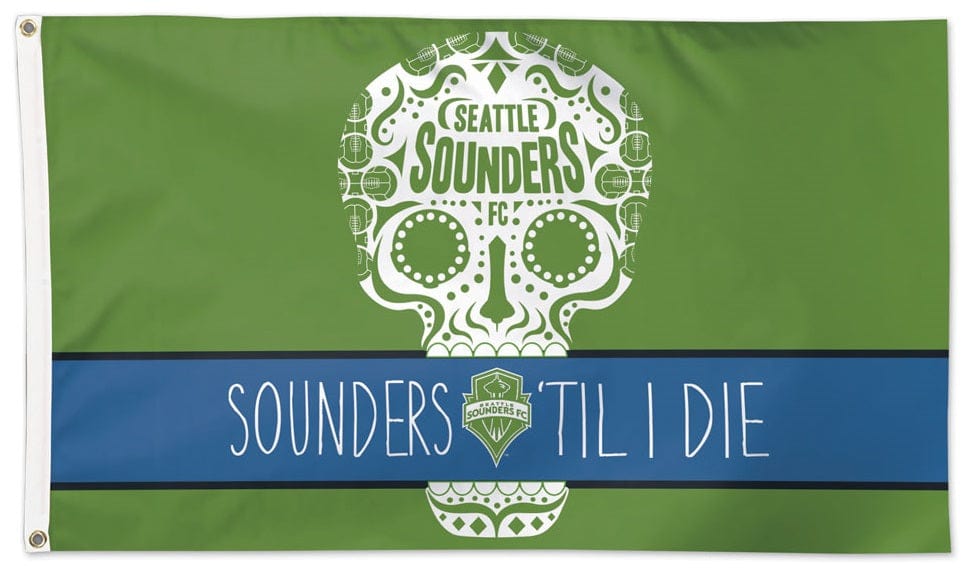 Seattle Sounders Flag 3x5 Till I Die MLS Soccer heartlandflags