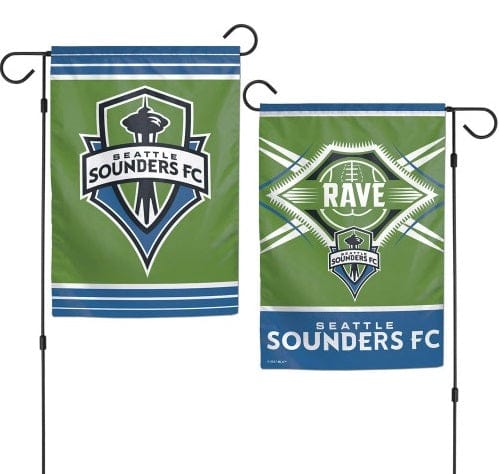 Seattle Sounders Garden Flag 2 Sided Rave heartlandflags