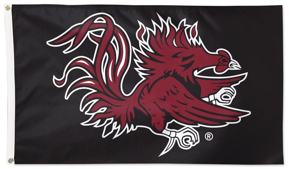 South Carolina Gamecocks Flag 3x5 Logo Black heartlandflags