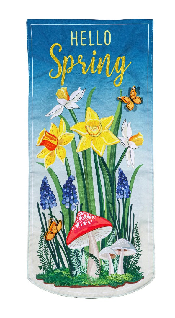 Spring Floral Haven Long Garden Flag 2 Sided heartlandflags