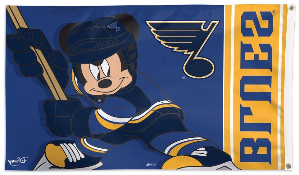 St Louis Blues Flag 3x5 Mickey Mouse Disney heartlandflags