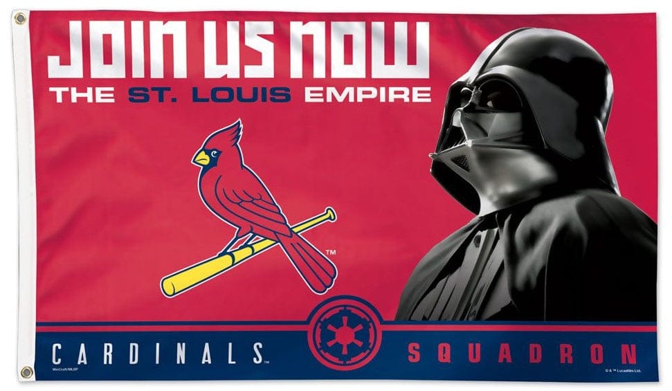 St Louis Cardinals Flag 3x5 Squadron Empire Darth Vader heartlandflags