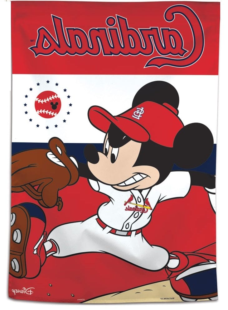 St Louis Cardinals Flag Mickey Mouse Baseball heartlandflags