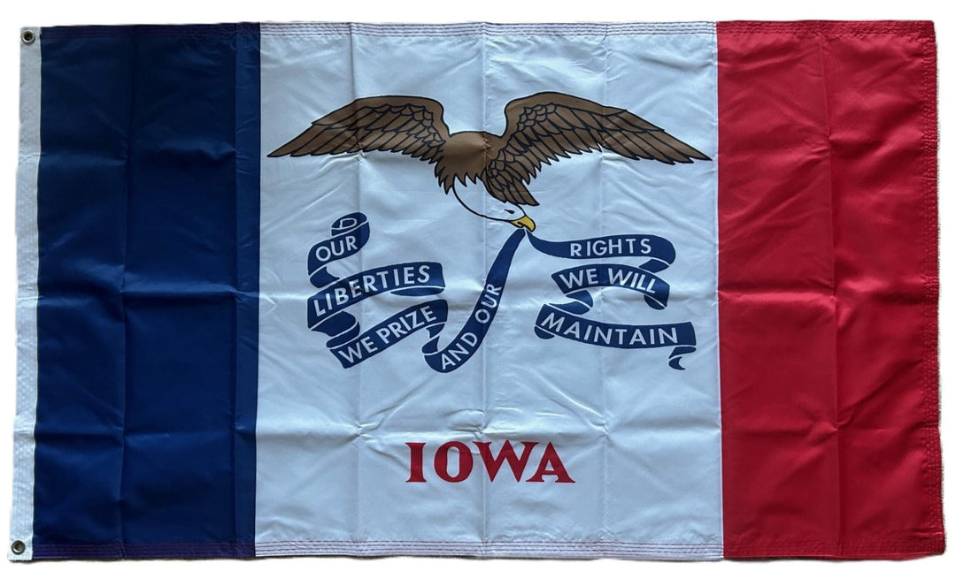 State of Iowa 3x5 Flag 2 Sided heartlandflags