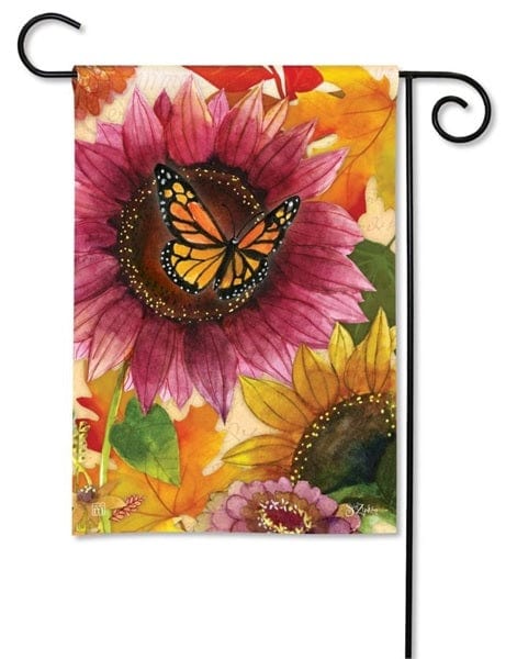 Sunflower Butterfly Garden Flag Monarch heartlandflags