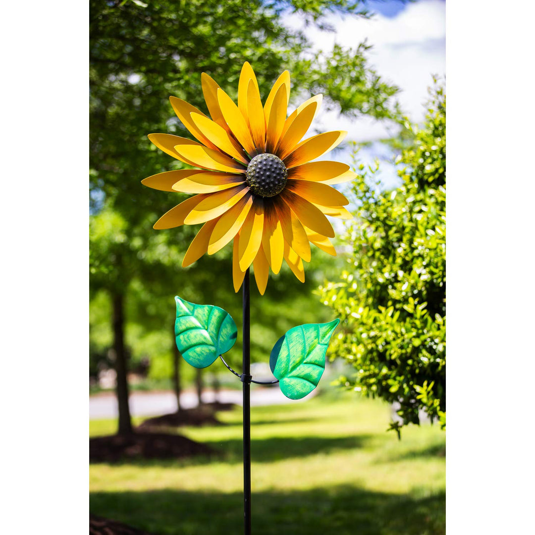 Sunflower Wind Spinner 75 Inches Tall heartlandflags