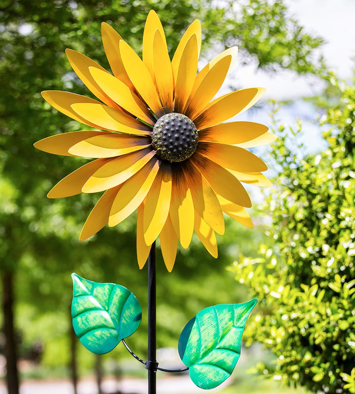 Sunflower Wind Spinner 75 Inches Tall heartlandflags