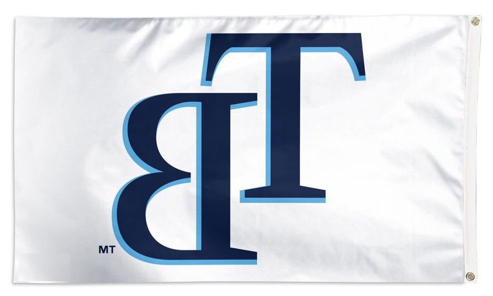 Tampa Bay Flag 3x5 TB Logo White heartlandflags