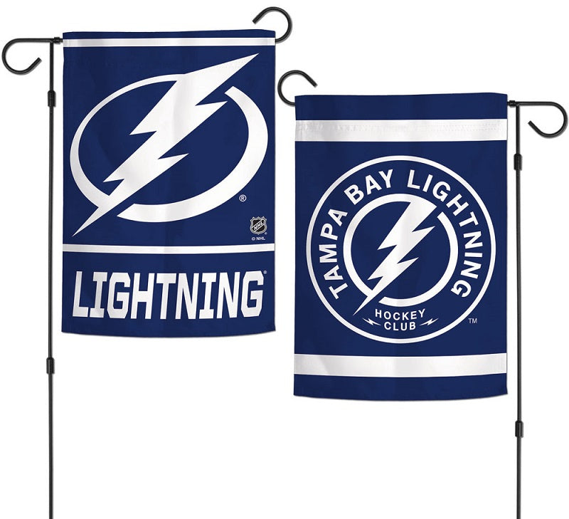 Tampa Bay Lightning Garden Flag 2 Sided Logo heartlandflags