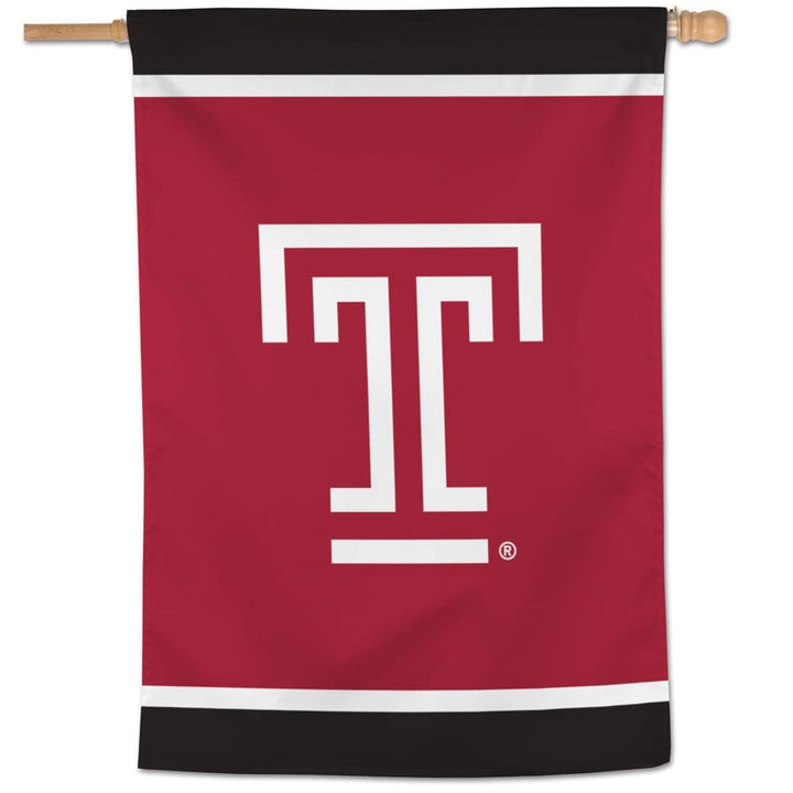 Temple Owls Banner T Logo Vertical House Flag heartlandflags