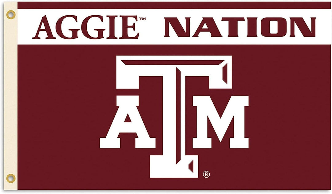 Texas A&M Aggie Nation Flag 3x5 Logo heartlandflags