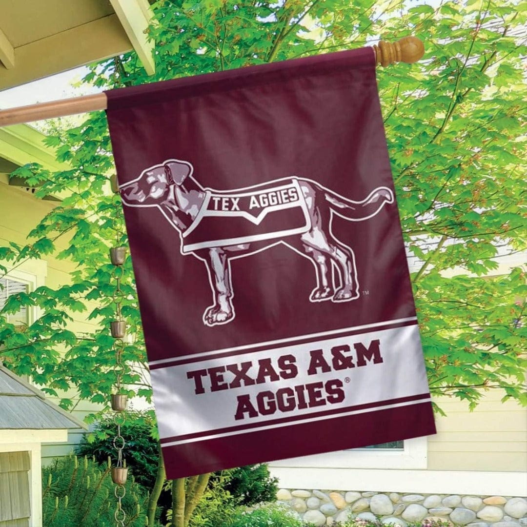 Texas A&M Banner Vertical Throwback Logo House Flag heartlandflags