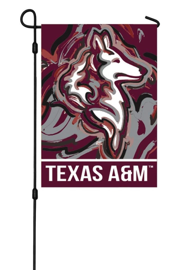 Texas A&M Garden Flag Justin Patten 2 Sided heartlandflags