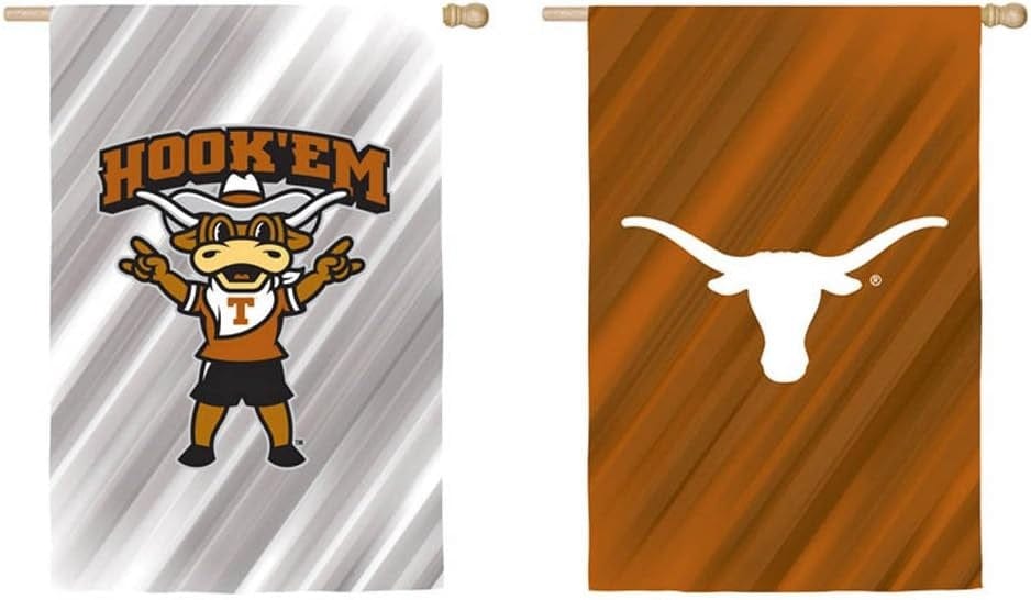 Texas Longhorns Banner 2 Sided Hook Em heartlandflags