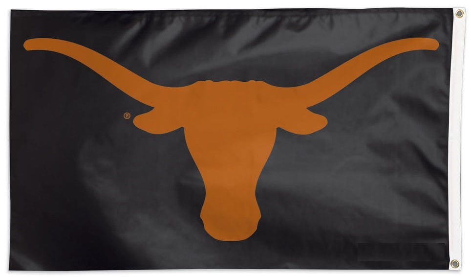 Texas Longhorns Flag 3x5 Black Logo heartlandflags