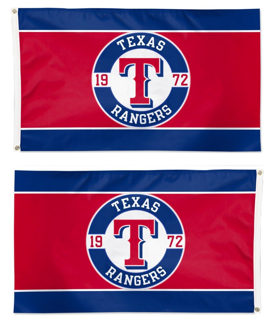 Texas Rangers Embroidered Flag 2 Sided 3x5 heartlandflags