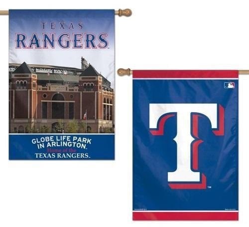 Texas Rangers Flag 2 Sided House Banner Globe Life Park heartlandflags