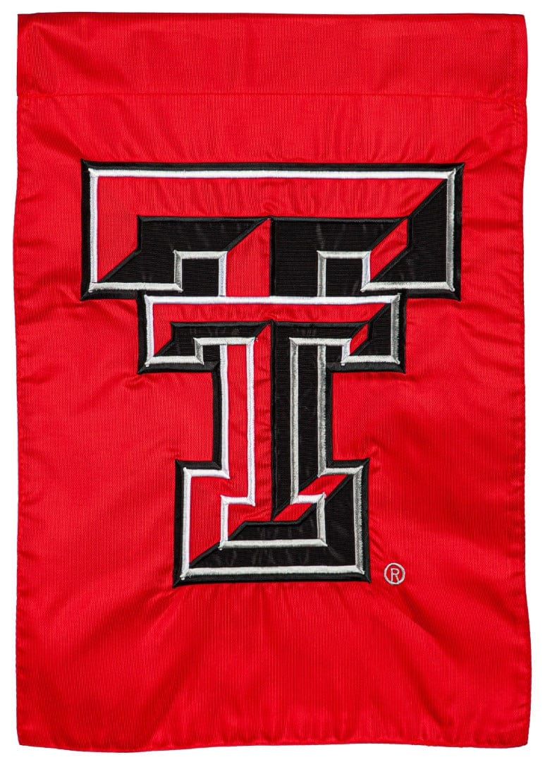 Texas Tech University Garden Flag 2 Sided Applique Logo heartlandflags