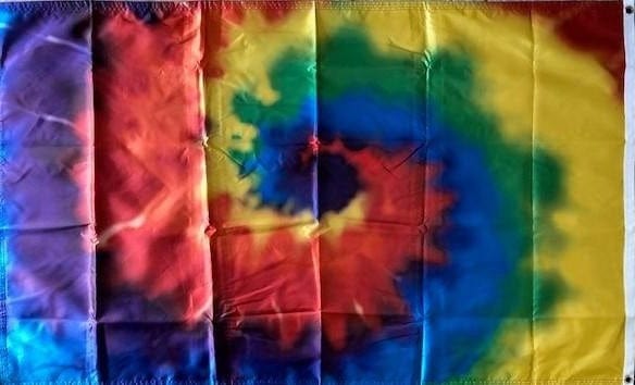 Tie Dyed Flag 3x5 Single Sided heartlandflags