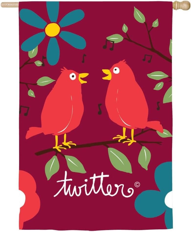 Twitter Banner 2 Sided Bird House Flag heartlandflags