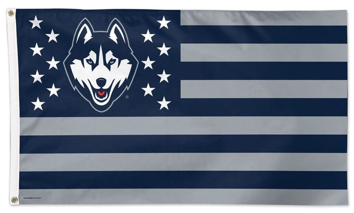 UConn Huskies Americana Flag 3x5 Stars and Stripes heartlandflags