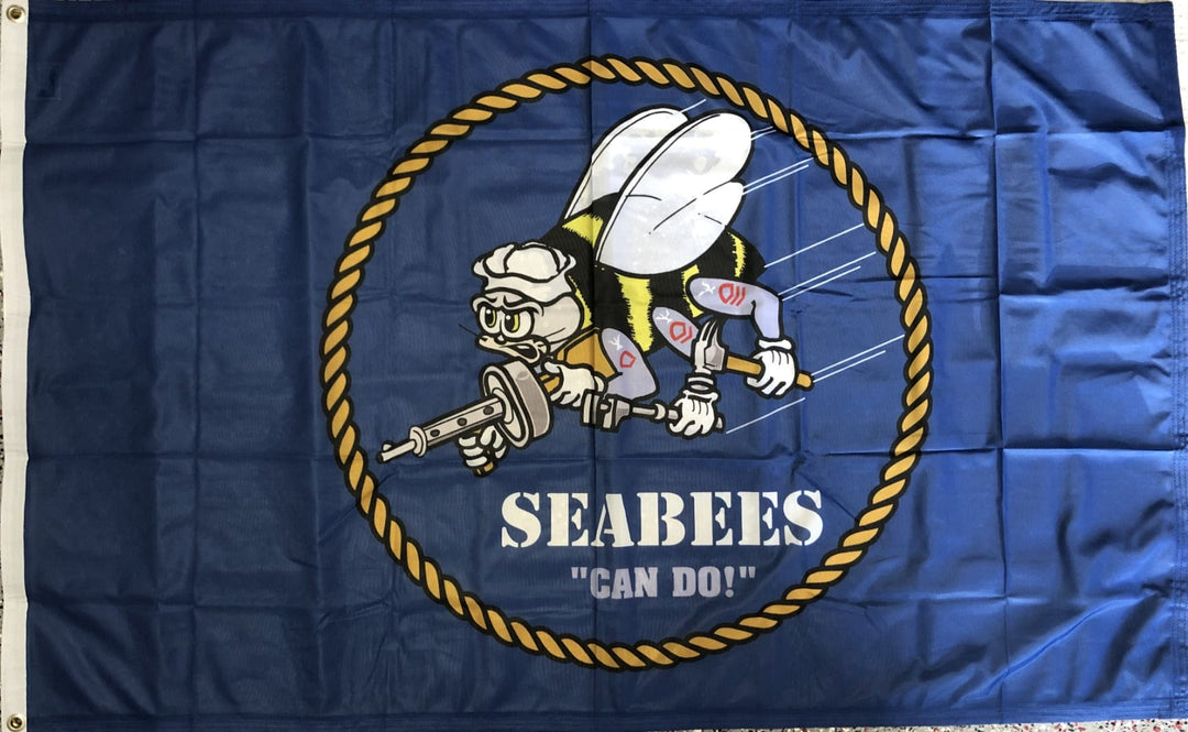 US Seabees Flag 2 Sided 3x5 Can Do heartlandflags