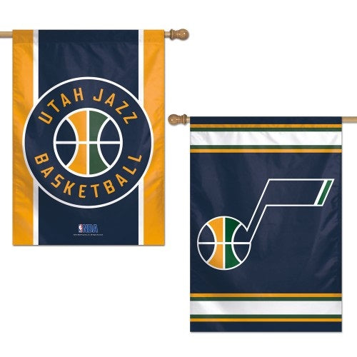 Utah Jazz Flag 2 Sided Vertical House Banner heartlandflags