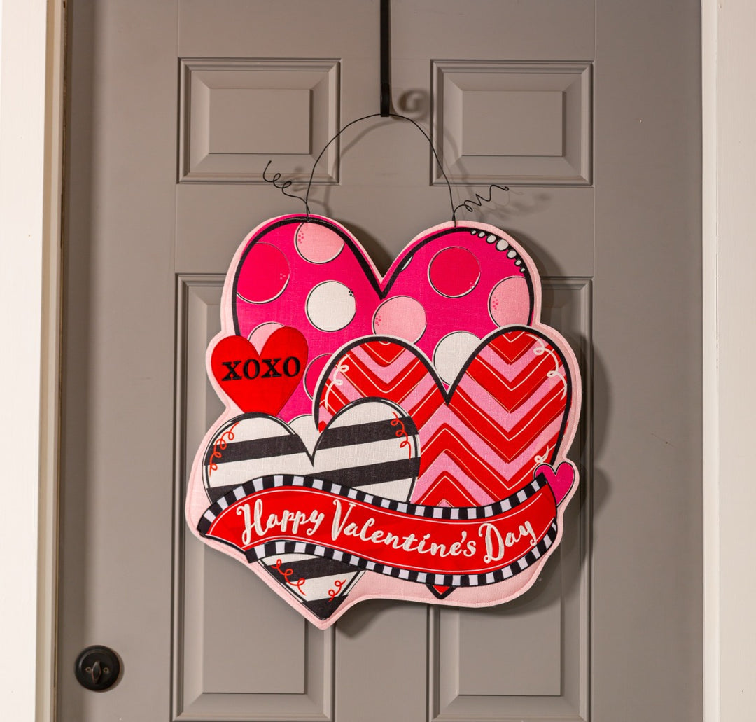 Valentine and Easter Door Decoration Reversible heartlandflags