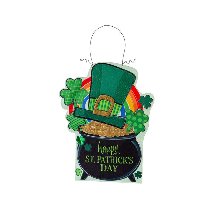 Valentine and St Patrick Door Decoration Reversible heartlandflags