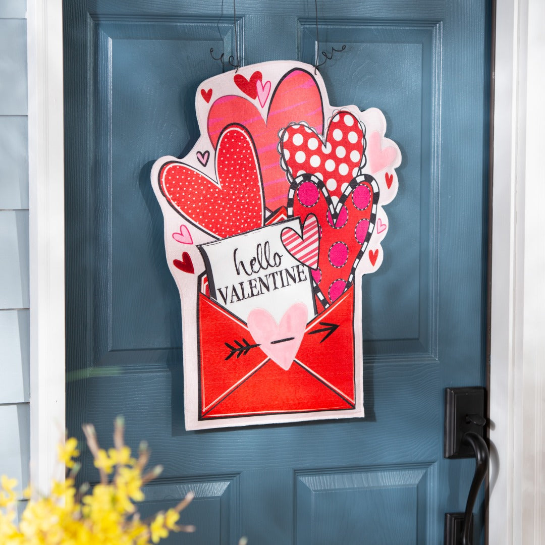 Valentine and St Patrick Door Decoration Reversible heartlandflags