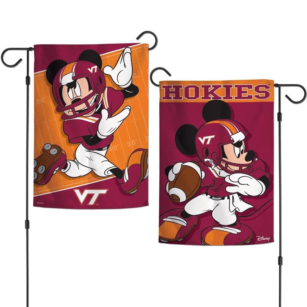 Virginia Tech Hokies Garden Flag 2 Sided Mickey Mouse heartlandflags