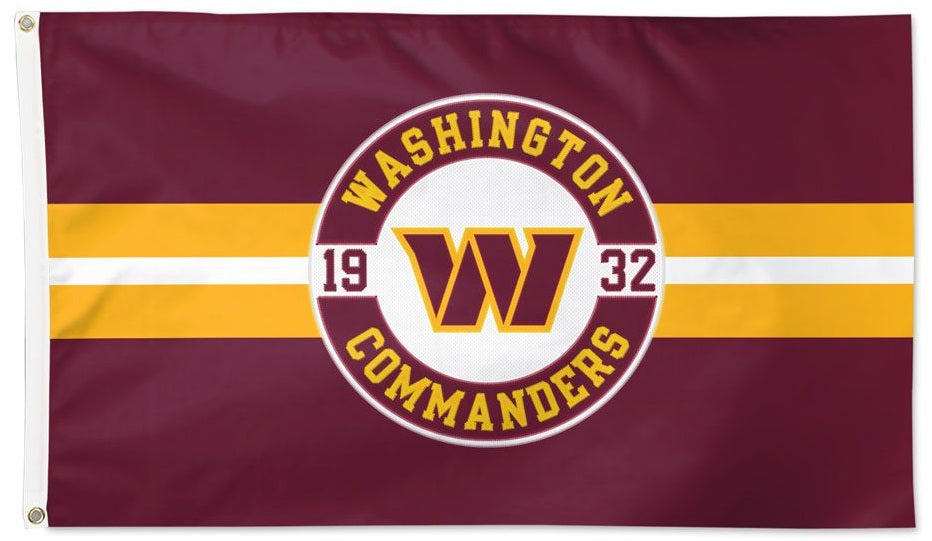 Washington Commanders Applique Flag 2 Sided heartlandflags