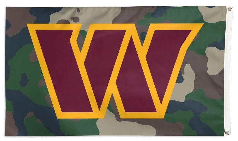 Washington Commanders Flag 3x5 Camouflage heartlandflags