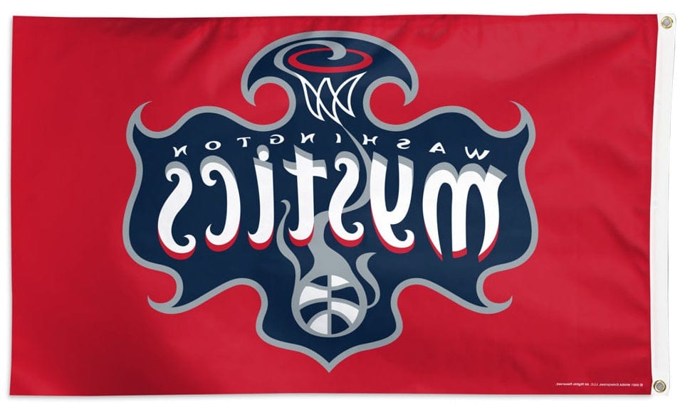 Washington Mystics Flag 3x5 Logo heartlandflags