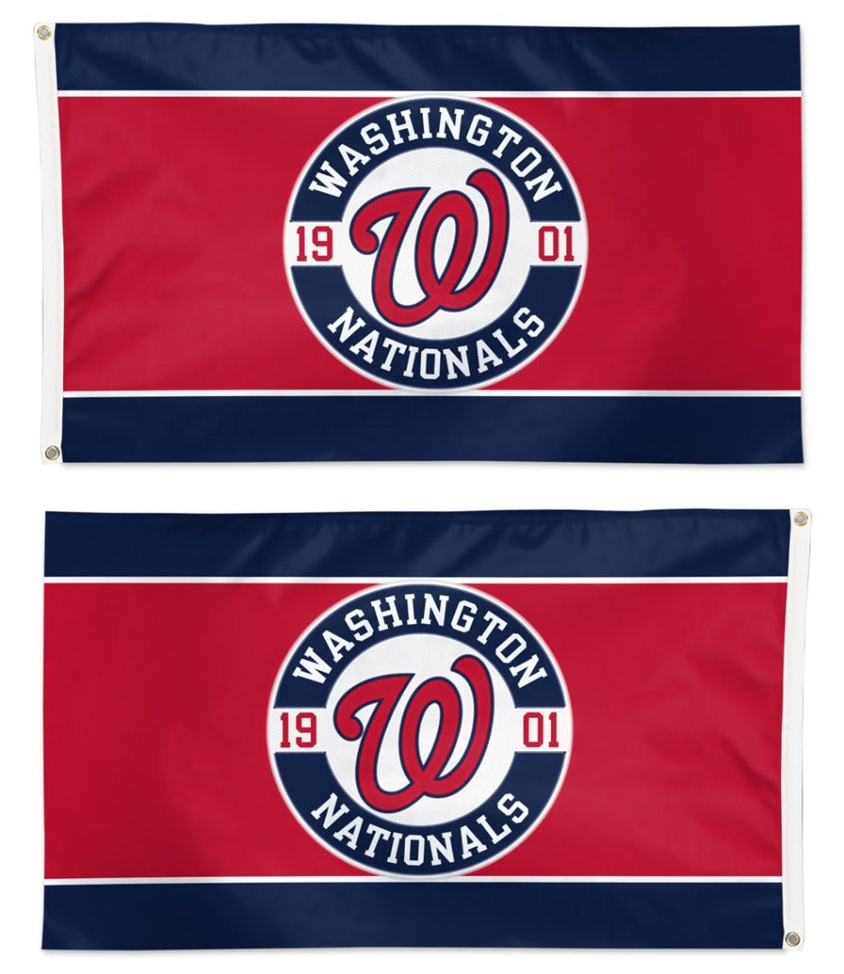 Washington Nationals Embroidered Flag 2 Sided 3x5 heartlandflags