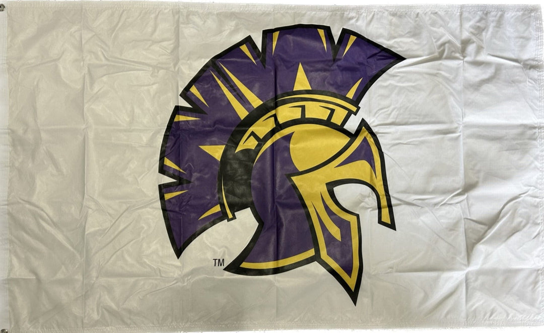 Waukee Warriors Flag 3x5 White 2 Sided heartlandflags