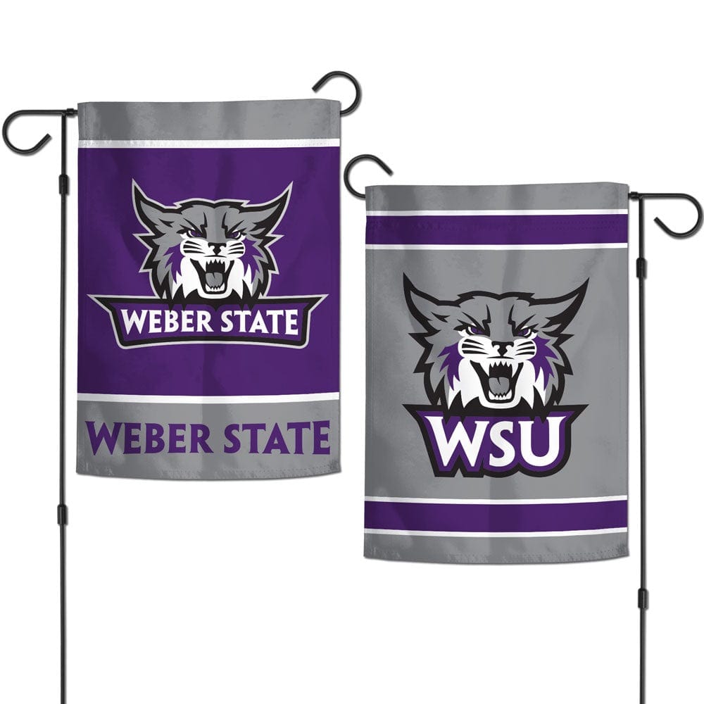 Weber State Wildcats Garden Flag 2 Sided heartlandflags