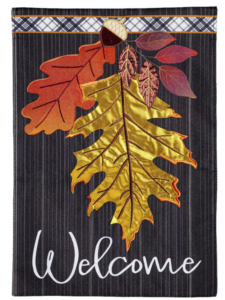 Welcome Autumn Leaves Fall Garden Flag 2 Sided heartlandflags