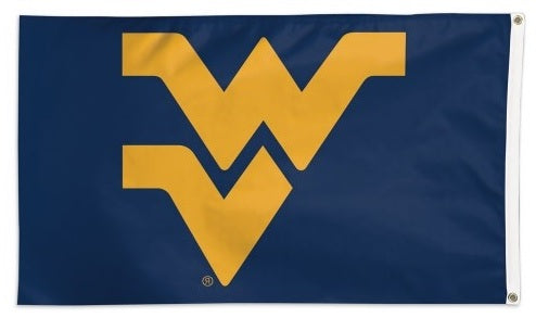 West Virginia Mountaineers Flag 3x5 WV Logo Blue heartlandflags