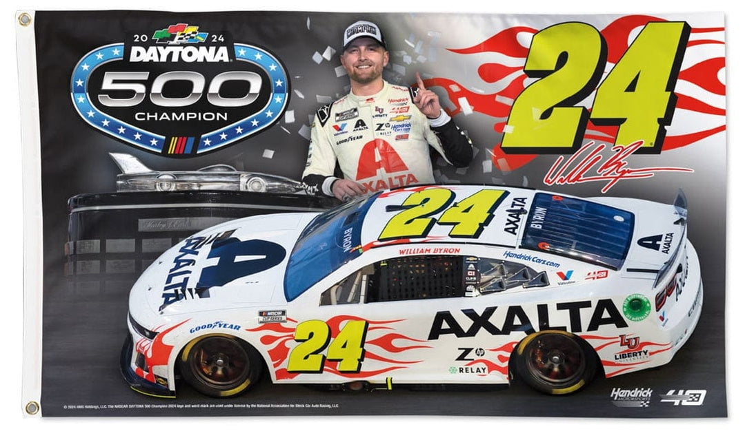 William Byron Flag 3x5 Daytona 500 Champion 2024 heartlandflags