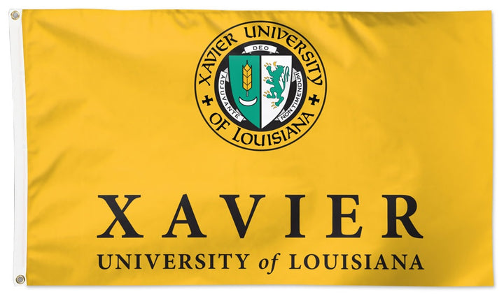 Xavier University of Louisiana Flag 3x5 Logo heartlandflags