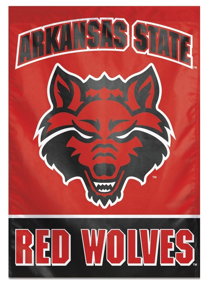 Arkansas State Red Wolves Flag Vertical House Banner heartlandflags