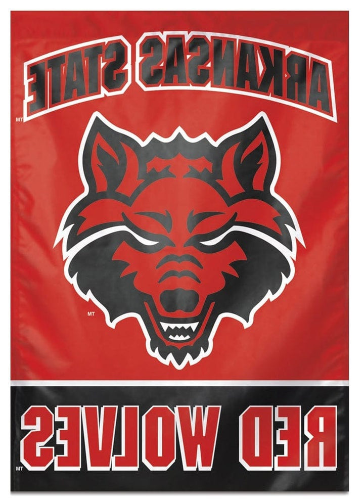 Arkansas State Red Wolves Flag Vertical House Banner heartlandflags