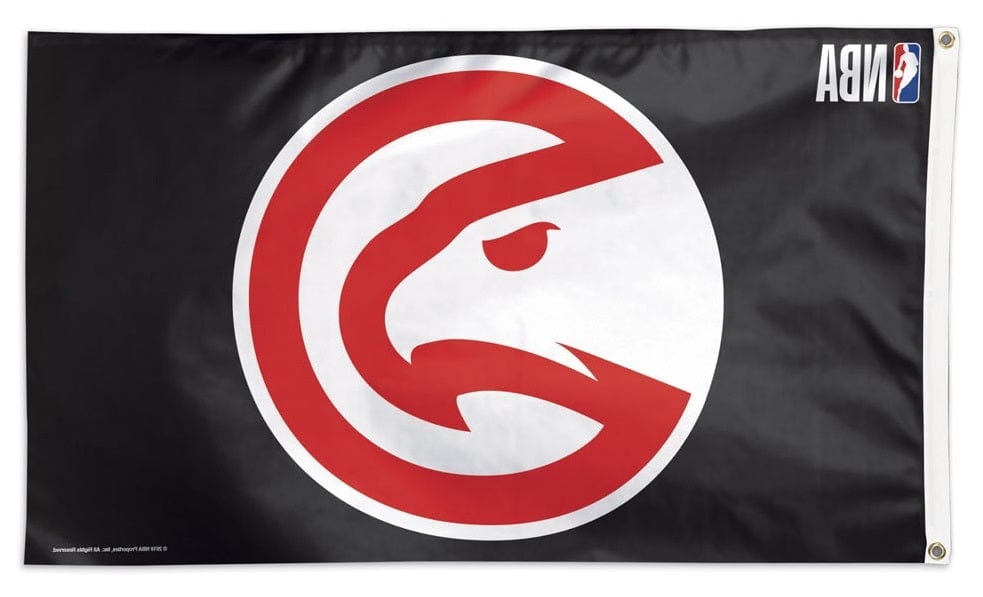 Atlanta Hawks Flag 3x5 Black heartlandflags