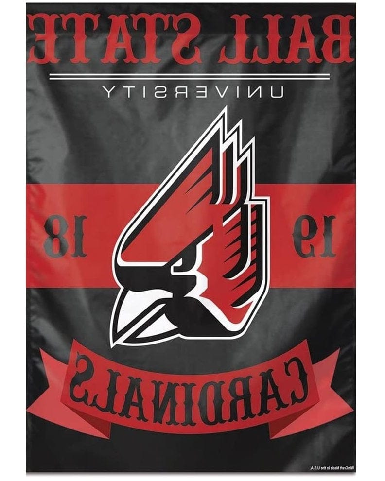 Ball State University Flag Vertical Banner heartlandflags