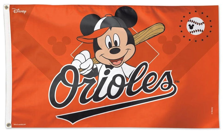 Baltimore Orioles Flag 3x5 Mickey Mouse Baseball heartlandflags