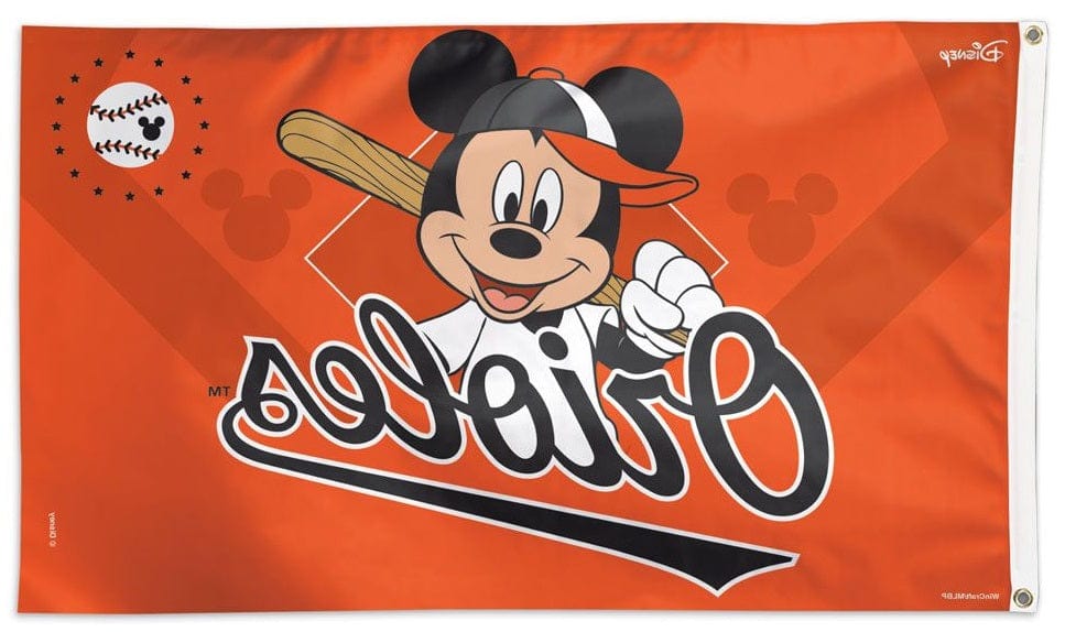 Baltimore Orioles Flag 3x5 Mickey Mouse Baseball heartlandflags