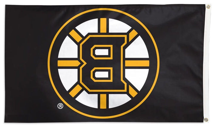 Boston Bruins Flag 3x5 Logo Black heartlandflags