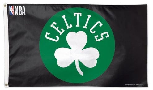 Boston Celtics Flag 3x5 Black Clover Logo heartlandflags