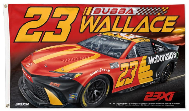 Bubba Wallace Flag 3x5 McDonald's 2024 heartlandflags